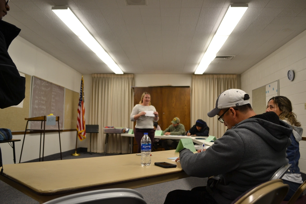 Students study at a Citizenship Class